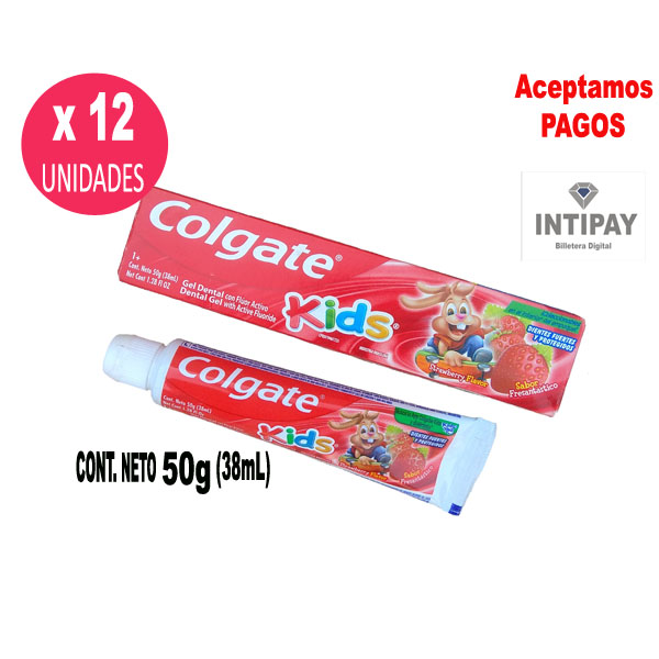 Crema dental  Colgate Kids  50g x 12 Unid